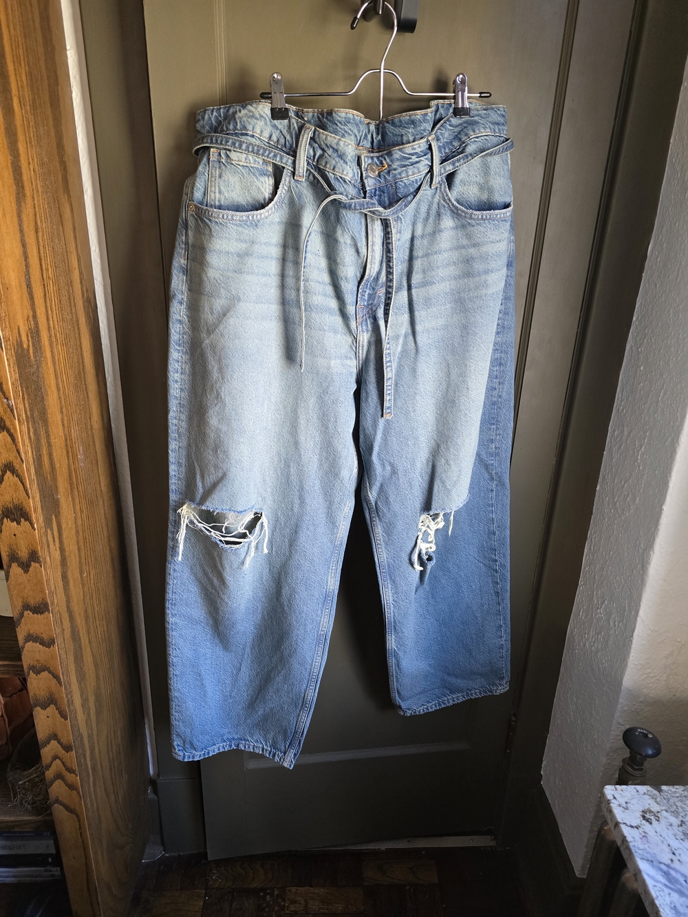 Women's Oversized Baggy Straight Leg Jeans H&M